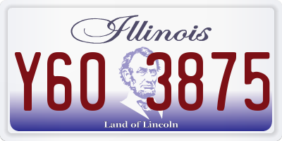 IL license plate Y603875