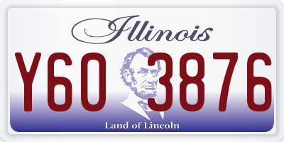 IL license plate Y603876