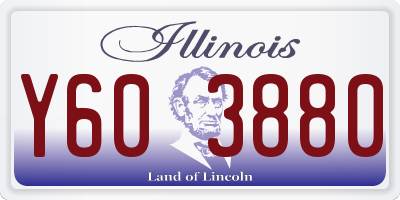 IL license plate Y603880