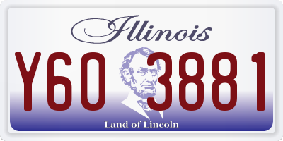 IL license plate Y603881