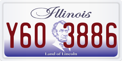 IL license plate Y603886