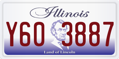 IL license plate Y603887