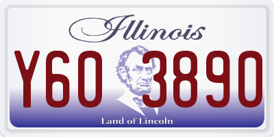 IL license plate Y603890