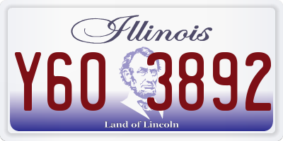 IL license plate Y603892