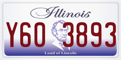 IL license plate Y603893