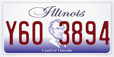 IL license plate Y603894