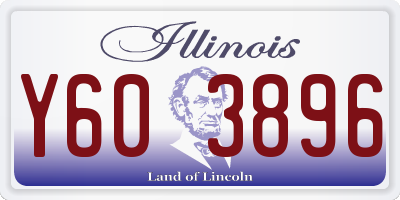 IL license plate Y603896