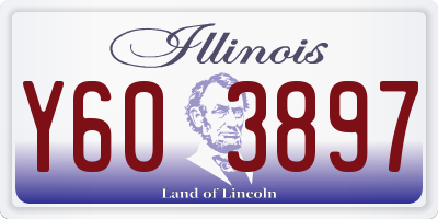 IL license plate Y603897