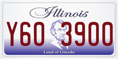 IL license plate Y603900