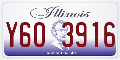 IL license plate Y603916