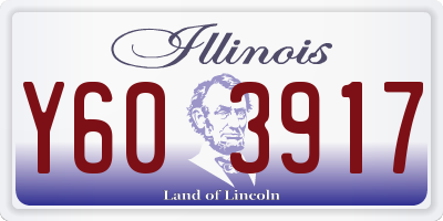 IL license plate Y603917