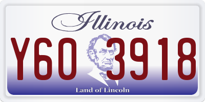 IL license plate Y603918