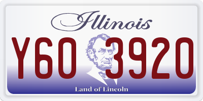 IL license plate Y603920