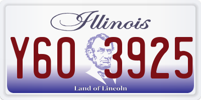 IL license plate Y603925
