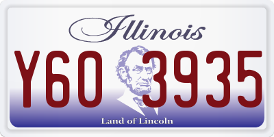 IL license plate Y603935