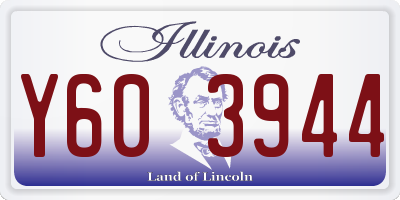 IL license plate Y603944