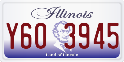 IL license plate Y603945