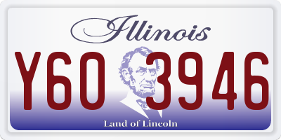 IL license plate Y603946