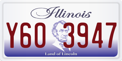 IL license plate Y603947