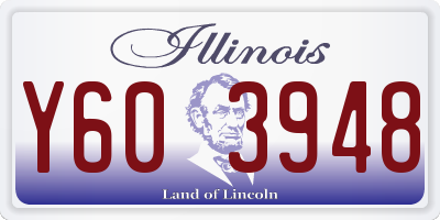 IL license plate Y603948