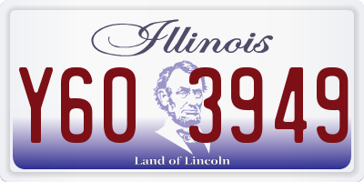IL license plate Y603949
