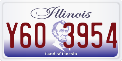 IL license plate Y603954