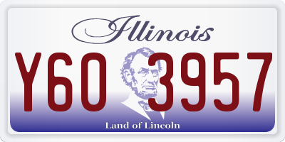 IL license plate Y603957