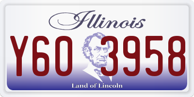 IL license plate Y603958