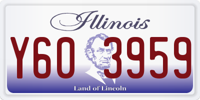 IL license plate Y603959
