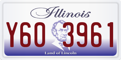 IL license plate Y603961