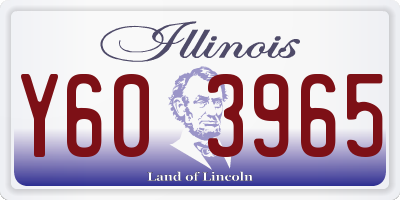 IL license plate Y603965