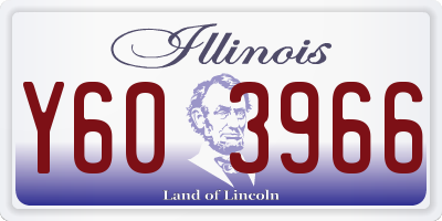 IL license plate Y603966