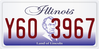IL license plate Y603967