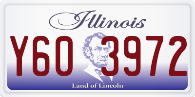 IL license plate Y603972