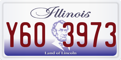 IL license plate Y603973