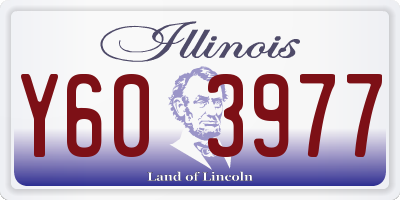 IL license plate Y603977