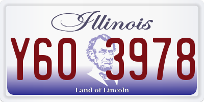 IL license plate Y603978