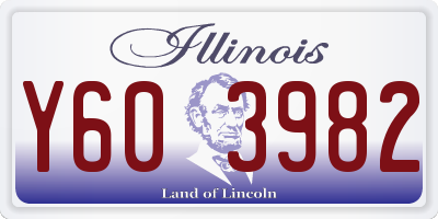 IL license plate Y603982