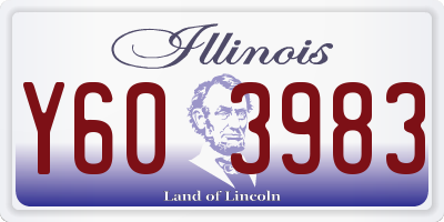 IL license plate Y603983