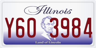 IL license plate Y603984