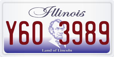 IL license plate Y603989