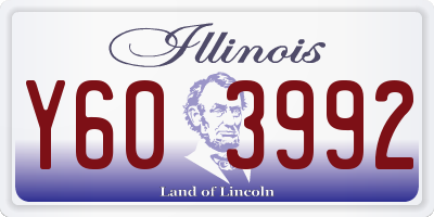 IL license plate Y603992