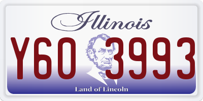 IL license plate Y603993