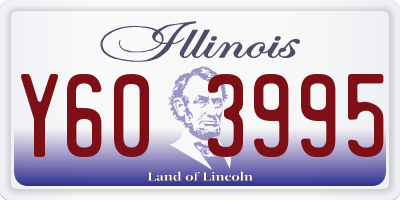 IL license plate Y603995