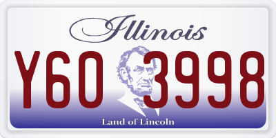 IL license plate Y603998