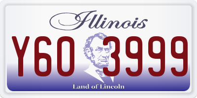 IL license plate Y603999