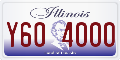 IL license plate Y604000