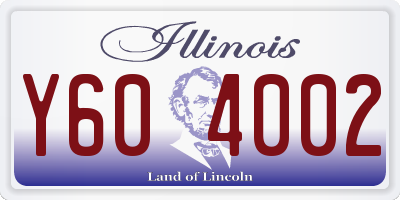 IL license plate Y604002