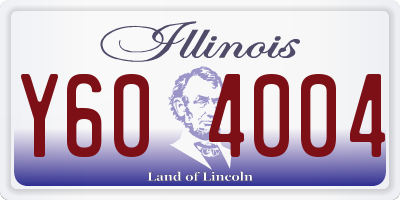 IL license plate Y604004