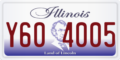IL license plate Y604005